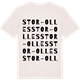 Vintage White t-shirt med Stor-Olles ordlek t-shirt