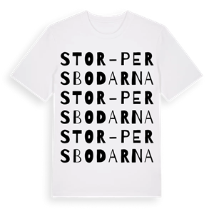 Stor-Persbodarna ordlek t-shirt – ekologisk bomull t-shirt från Pinshirt