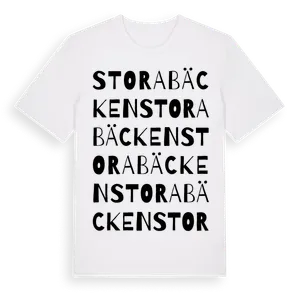 Stora Bäcken ordlek t-shirt – ekologisk bomull t-shirt från Pinshirt