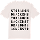 Vintage White t-shirt med Stora Bondbacken ordlek t-shirt