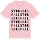 Pink Cotton t-shirt med Stora Bråfall ordlek t-shirt