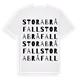 Stora Bråfall ordlek t-shirt