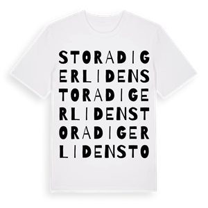 Stora Digerliden ordlek t-shirt – ekologisk bomull t-shirt från Pinshirt