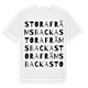 Stora Främsbacka ordlek t-shirt