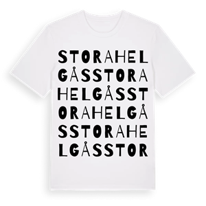 Stora Helgås ordlek t-shirt – ekologisk bomull t-shirt från Pinshirt
