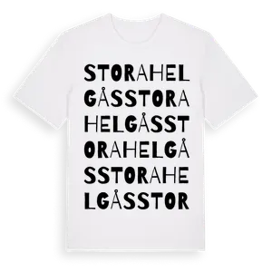 Stora Helgås ordlek t-shirt – ekologisk bomull t-shirt från Pinshirt