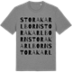 Mid Heather Gray t-shirt med Stora Karlborn ordlek t-shirt