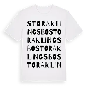 Stora Klingsbo ordlek t-shirt – ekologisk bomull t-shirt från Pinshirt