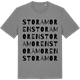 Mid Heather Gray t-shirt med Stora Moren ordlek t-shirt