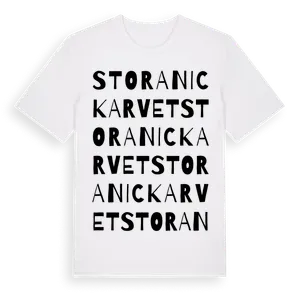 Stora Nickarvet ordlek t-shirt – ekologisk bomull t-shirt från Pinshirt