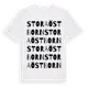 White t-shirt med Stora Östborn ordlek t-shirt