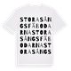 White t-shirt med Stora Sångsfäbodarna ordlek t-shirt