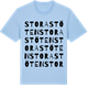 Blue Soul t-shirt med Stora Stöten ordlek t-shirt