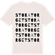 Vintage White t-shirt med Stora torget ordlek t-shirt