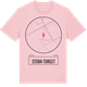 Pink Cotton t-shirt med Stora torget t-shirt