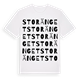 White t-shirt med Storänget ordlek t-shirt