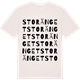 Vintage White t-shirt med Storänget ordlek t-shirt