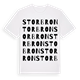White t-shirt med Storbron ordlek t-shirt