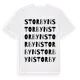 White t-shirt med Storbyn ordlek t-shirt