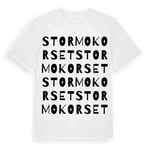 Stormokorset ordlek t-shirt – ekologisk bomull t-shirt från Pinshirt