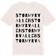 Vintage White t-shirt med Stormyrvallen ordlek t-shirt