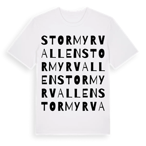 Stormyrvallen ordlek t-shirt – ekologisk bomull t-shirt från Pinshirt