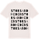 Vintage White t-shirt med Storsandheden ordlek t-shirt