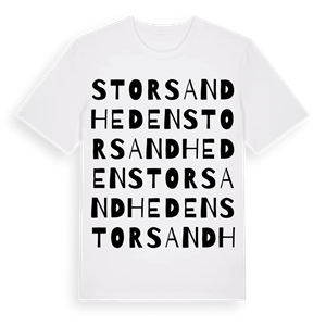 Storsandheden ordlek t-shirt – ekologisk bomull t-shirt från Pinshirt