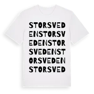 Storsveden ordlek t-shirt – ekologisk bomull t-shirt från Pinshirt