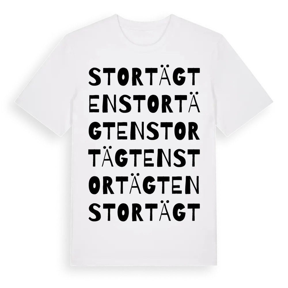 Stortägten ordlek t-shirt i miljö