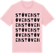 Pink Cotton t-shirt med Stöven ordlek t-shirt