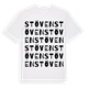 White t-shirt med Stöven ordlek t-shirt