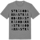 Mid Heather Gray t-shirt med Stråbodarna ordlek t-shirt