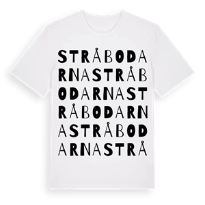 Stråbodarna ordlek t-shirt – ekologisk bomull t-shirt från Pinshirt
