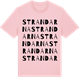 Pink Cotton t-shirt med Strandarna ordlek t-shirt