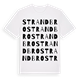 White t-shirt med Strandbro ordlek t-shirt
