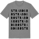 Mid Heather Gray t-shirt med Strandbro ordlek t-shirt