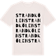 Vintage White t-shirt med Strandkölen ordlek t-shirt