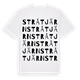 White t-shirt med Stråtjärn ordlek t-shirt