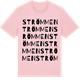 Pink Cotton t-shirt med Strömmen ordlek t-shirt