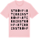 Pink Cotton t-shirt med Strömparterren ordlek t-shirt
