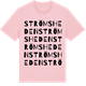 Pink Cotton t-shirt med Strömsheden ordlek t-shirt