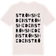 Vintage White t-shirt med Strömsheden ordlek t-shirt