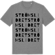 Mid Heather Gray t-shirt med Strömslidret ordlek t-shirt