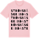 Pink Cotton t-shirt med Strömsnäsgrinda ordlek t-shirt