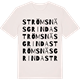 Vintage White t-shirt med Strömsnäsgrinda ordlek t-shirt