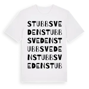 Stubbsveden ordlek t-shirt – ekologisk bomull t-shirt från Pinshirt