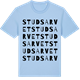 Blue Soul t-shirt med Studsarvet ordlek t-shirt