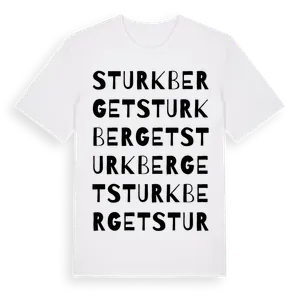 Sturkberget ordlek t-shirt – ekologisk bomull t-shirt från Pinshirt