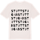 Vintage White t-shirt med Stuttstugan ordlek t-shirt